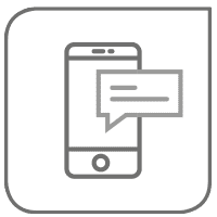 eine Ikone mit einem Smartphone